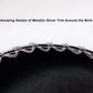 GiftExpress 2 Pack Black Mariachi Sombrero Hat with Silver Trim, Sombrero for Cinco de Mayo, Halloween Costume, Mexican Fiesta Costume