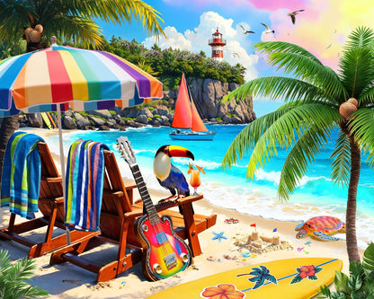 Springbok Tropical Paradise 1000 Piece Jigsaw Puzzle for Adults