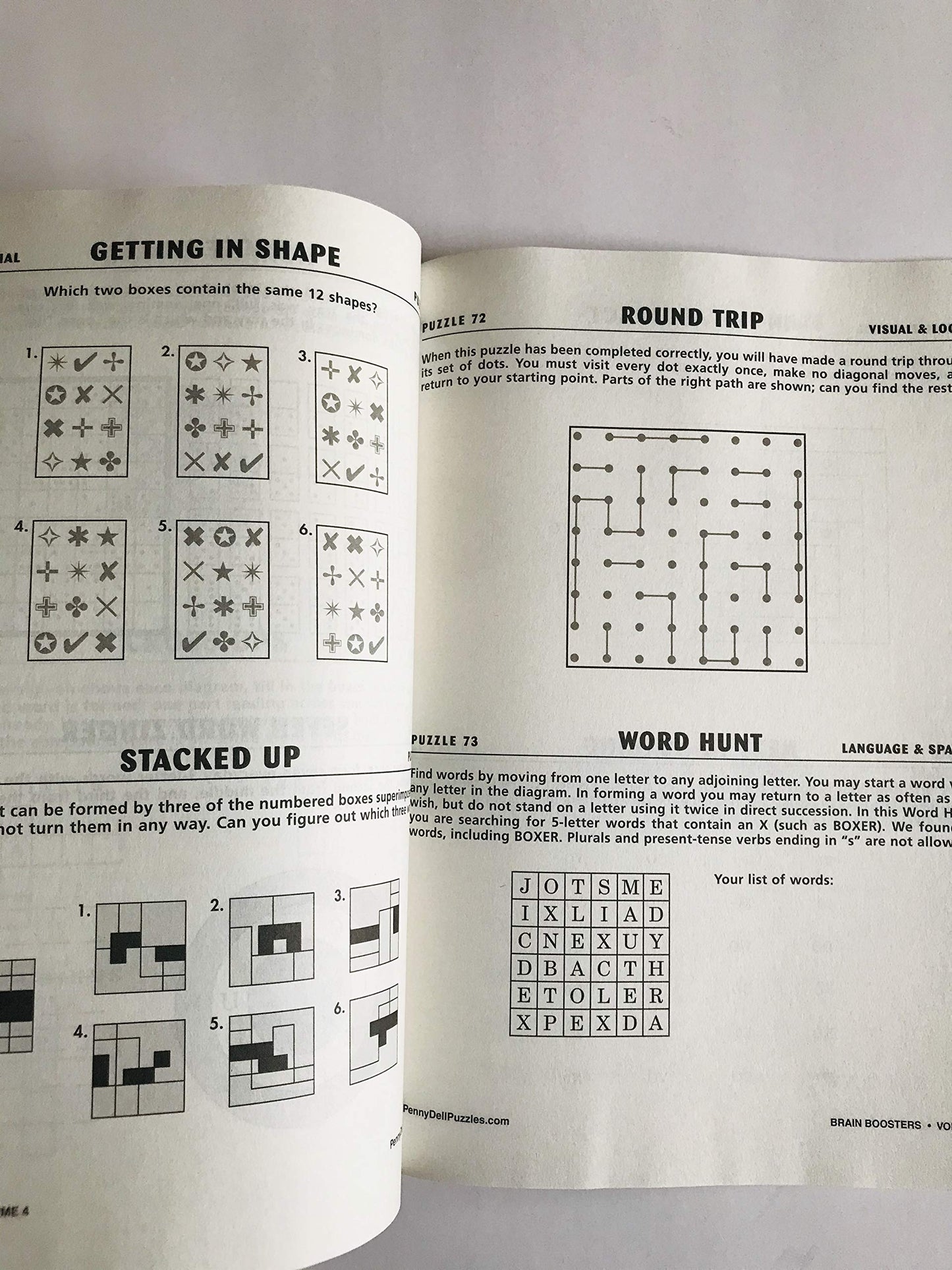 Volume 4 of Brain BOOSTERS from The Collectors Series Penny Press