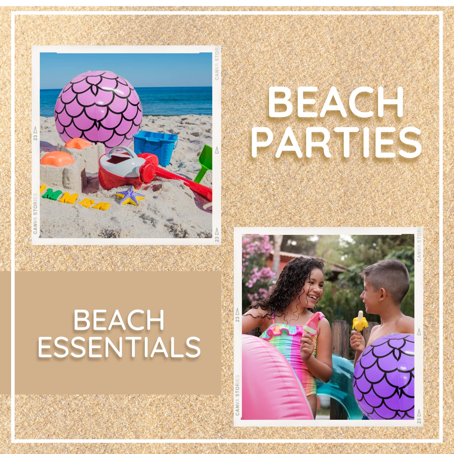 Mermaid Beach Balls (4 Pack) Mermaid Party Favors, Mermaid Party Decorations for Girls, Mermaid Birthday Party Supplies, Under The Sea Themed Party