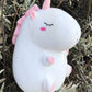 Plushland Soft Plush Unicorn Pillow Stuffed Animal Hugging White Throw Pillow Cushion Toy for Kids Teens Adult Gift Birthday, Valentine, Christmas