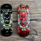 Noahwood Handmade Fingerboard Deck 97.5x35mm 5-Layer Color Maple Pro concave Creative Design Mini Skateboard (White fingersoul)