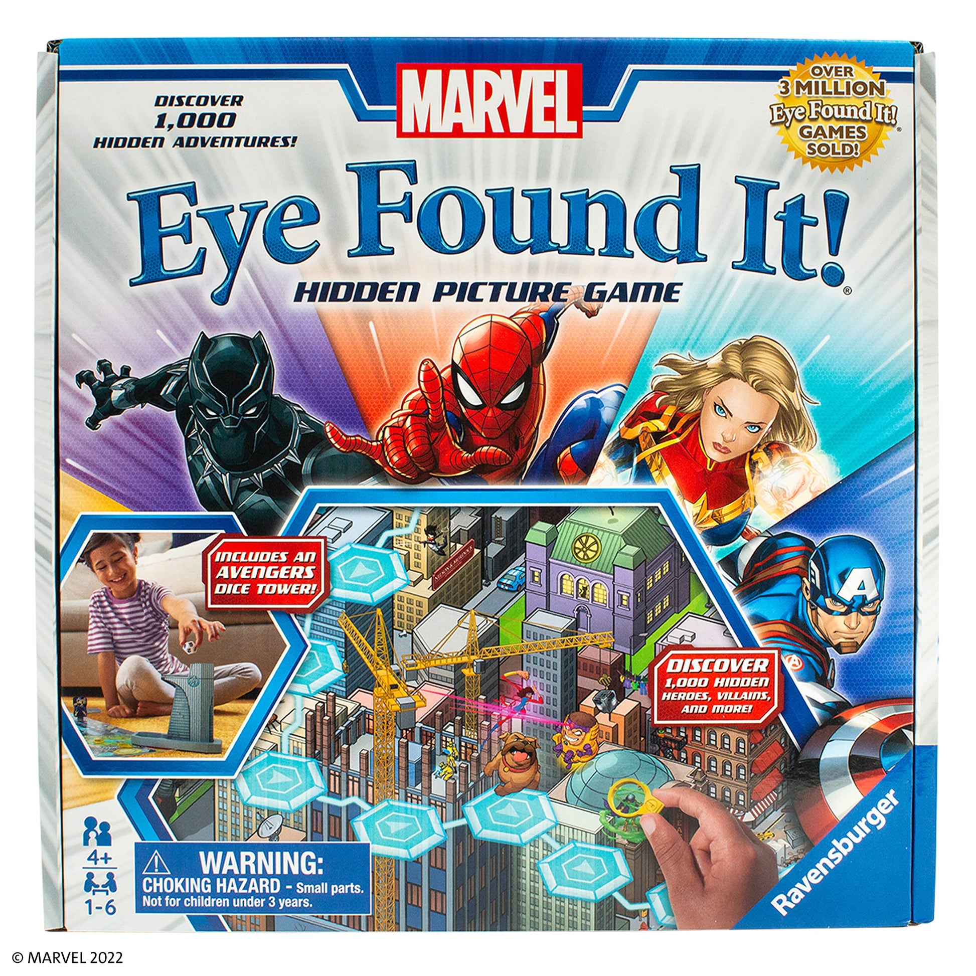 Ravensburger Marvel Eye Found It! Board Game - Engaging Puzzle Game for Kids and Adults | Features Beloved Marvel Characters | Encourages Memory
