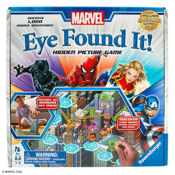 Ravensburger Marvel Eye Found It! Board Game - Engaging Puzzle Game for Kids and Adults | Features Beloved Marvel Characters | Encourages Memory
