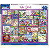 White Mountain 500 Piece Jigsaw Puzzle Spring Flower Collage, The Birds