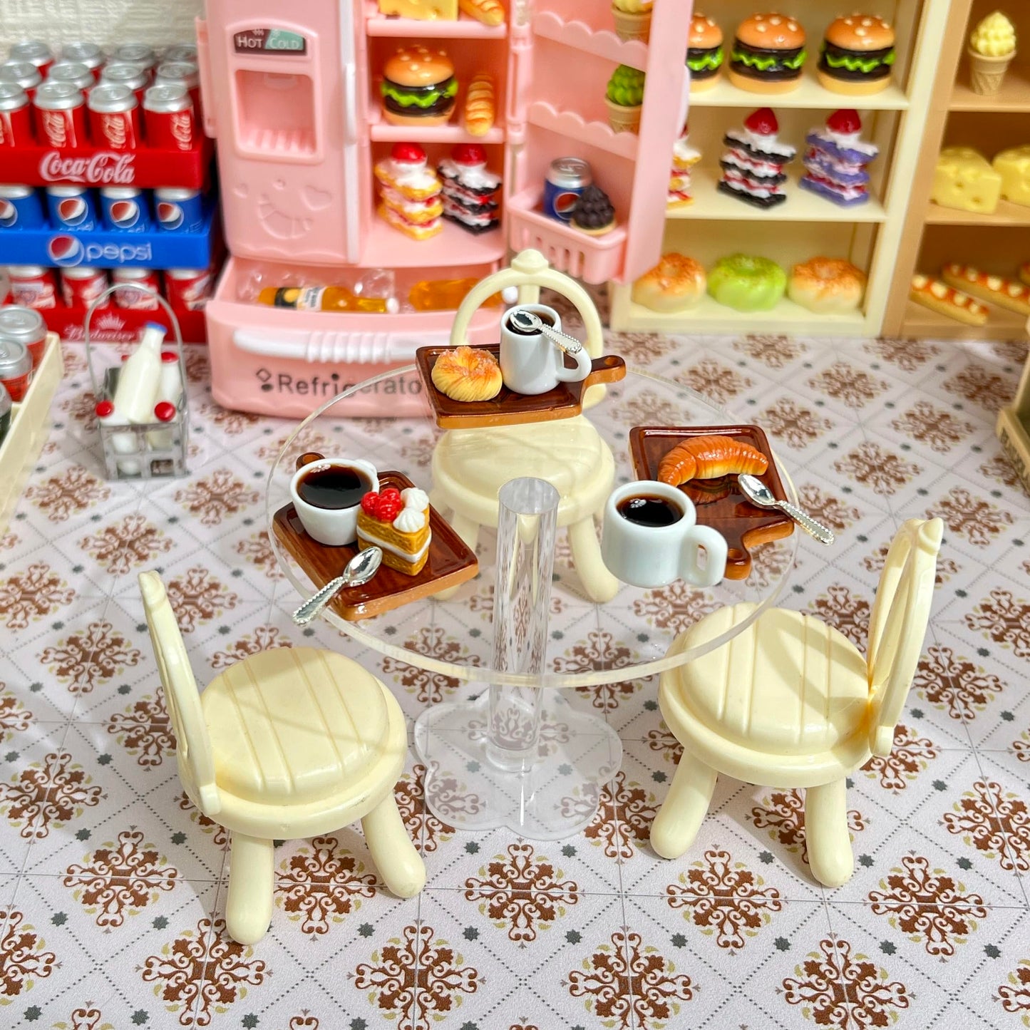 SAMCAMI Miniature Dollhouse Accessories, Mini Food, Mini Dollhouse Accessories, Miniature Things (No.1)