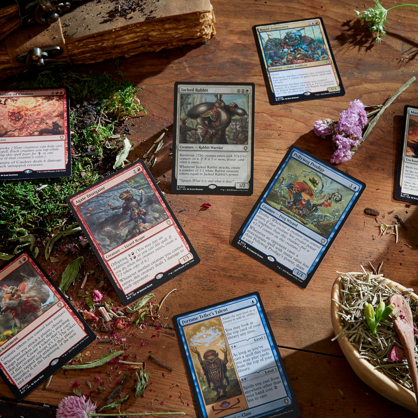 Magic: The Gathering Bloomburrow Commander Deck - Family Matters (100-Card Deck, 2-Card Collector Booster Sample Pack + Accessories)