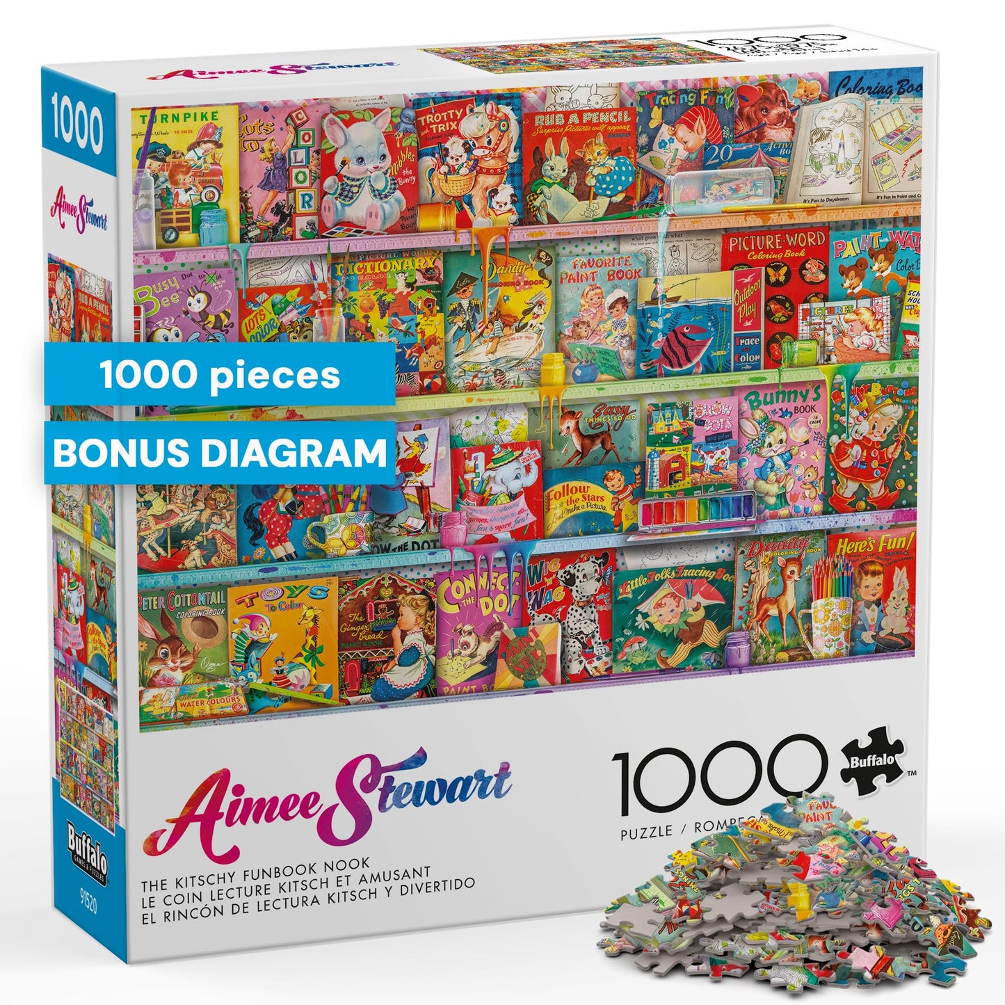 Buffalo Games - Aimee Stewart The Kitschy - 1000 Piece Puzzle for Adults