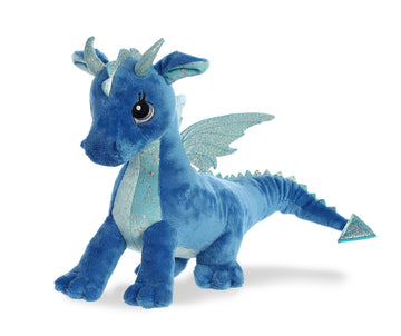 Aurora® Enchanting Sparkle Tales™ Indigo Dragon™ Stuffed Animal - Magical Adventures - Endless Play - Blue 16 Inches