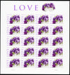 LOVE: Pansies in a Basket Collectible Stamp Sheet of Twenty 44 Cent Stamps Scott 4450
