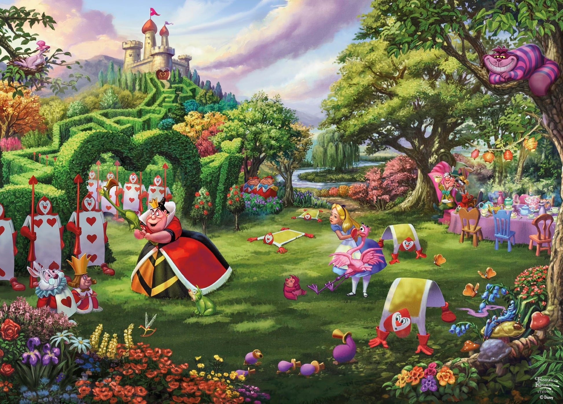 Ceaco - Thomas Kinkade Disney - Queen of Hearts - 1000 Piece Jigsaw Puzzle