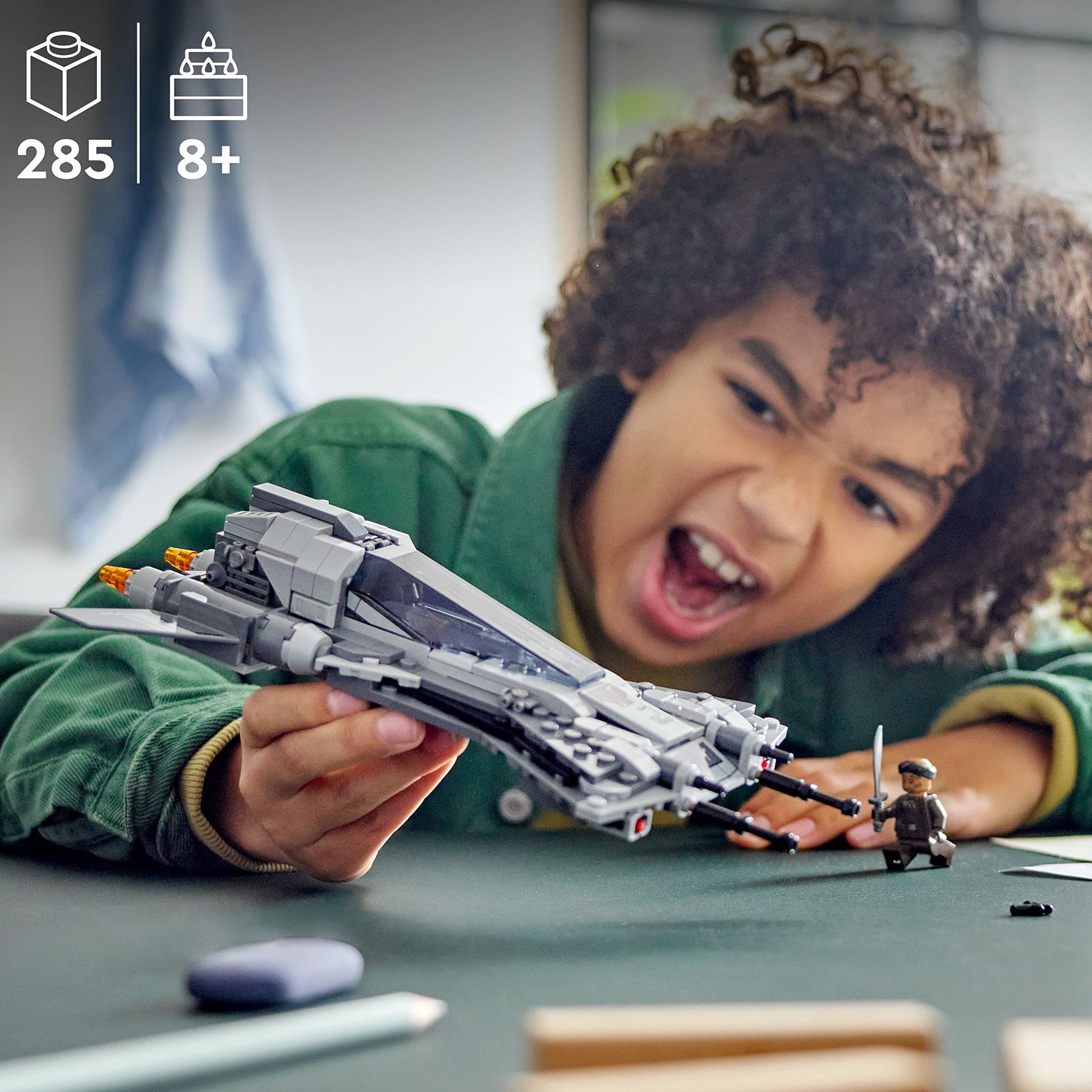 LEGO Star Wars Pirate Snub Fighter 75346 Buildable Starfighter Playset Featuring Pirate Pilot and Vane Characters from the Mandalorian Season 3,