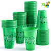 JOYIN 72 Pcs St.Patrick‘s Day 16 oz Cups, Green Disposable Plastic Lucky Clover Cups for Saint Patrick Party Supplies Set, Irish Lucky Day Party