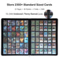 Rieton 36-Pocket Ringless Trading Card Binder - Holds 2304 Sleeved Cards, Side-Loading Black Pages, Water-Resistant Zipper Album for TCG & Sports