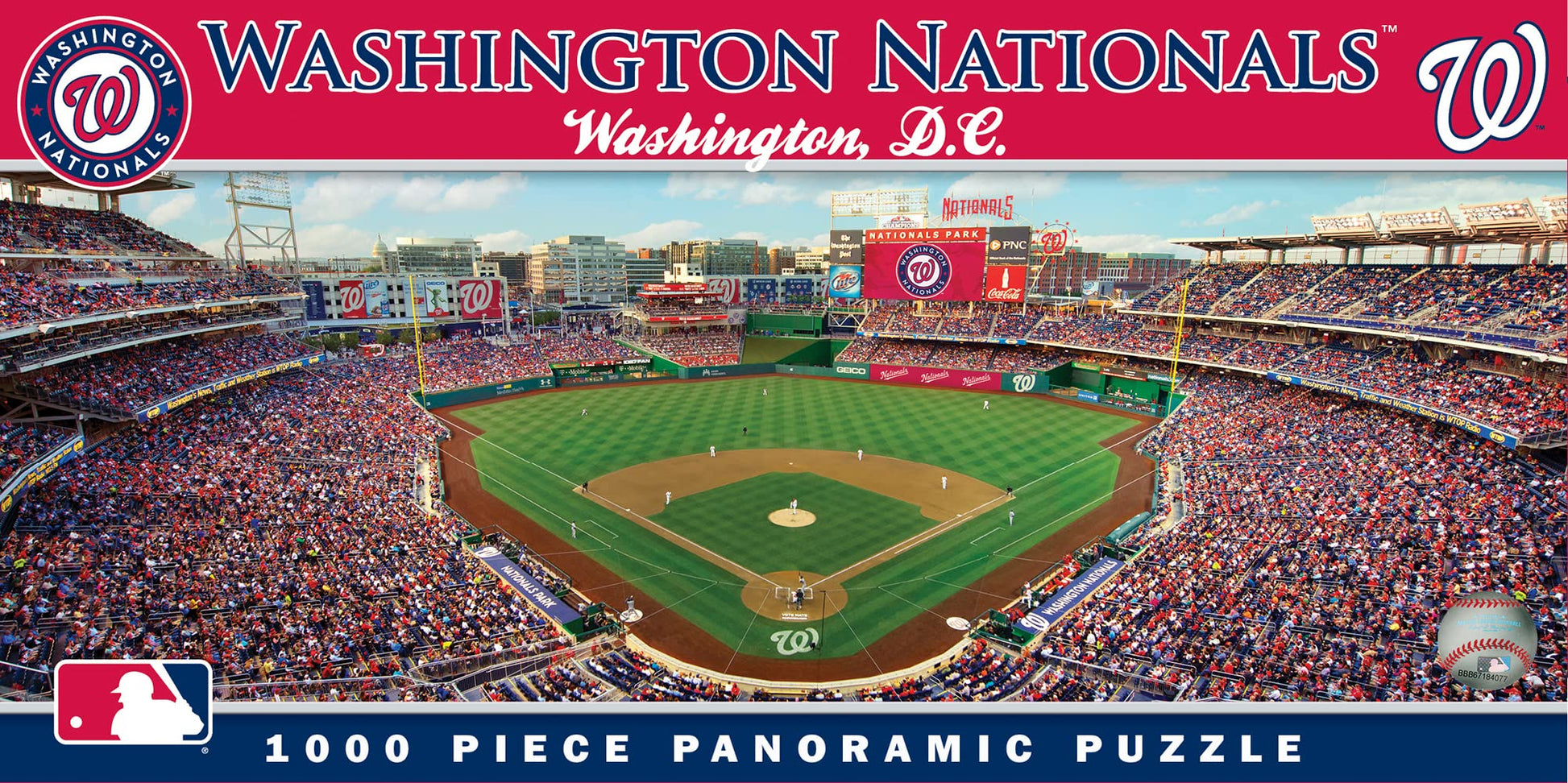 MasterPieces MLB Washington Nationals Stadium Panoramic Jigsaw Puzzle, 1000-Piece