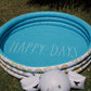 Rae Dunn x CocoNut Float Mini Pool with Rainbow Graphics, Happy Days Theme