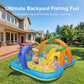 Inflatable Kids Pool, Kiddie Pool with Water Slide, Coconut Palm Sprinkler