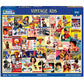 White Mountain 500 Piece Jigsaw Puzzle Funny Retro Collage, Vintage Ads