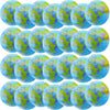 Restroma 20 Pack Inflatable World Globe - 16 Inch Blow Up Earth Beach Ball for Summer Beach Party Favors