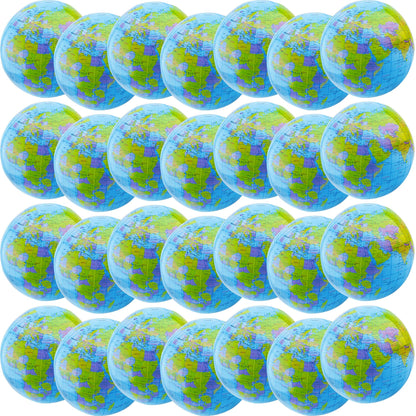 Restroma 20 Pack Inflatable World Globe - 16 Inch Blow Up Earth Beach Ball for Summer Beach Party Favors