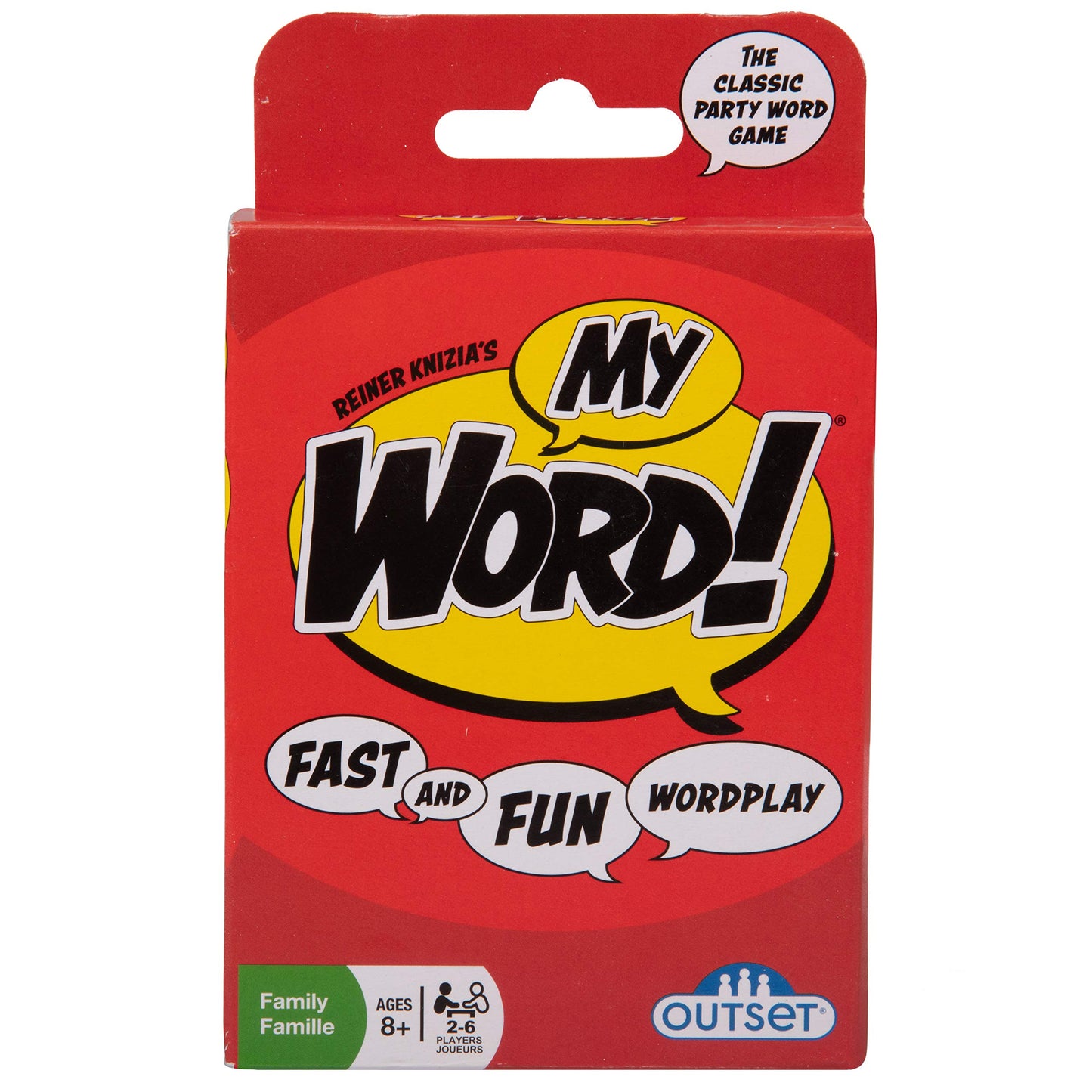 My Word! The Card Game of Fast and Fun Wordplay - Travel Sized - for 2 to 6 Players Ages 8 and up by Outset