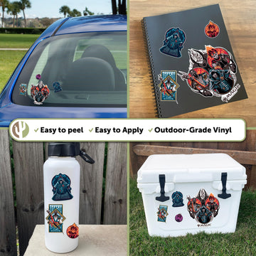 Desert Cactus Magic: The Gathering Sticker Vinyl Decal Laptop Water Bottle Car Scrapbook Decorations Birthday Favor Party Supplies (2-4)