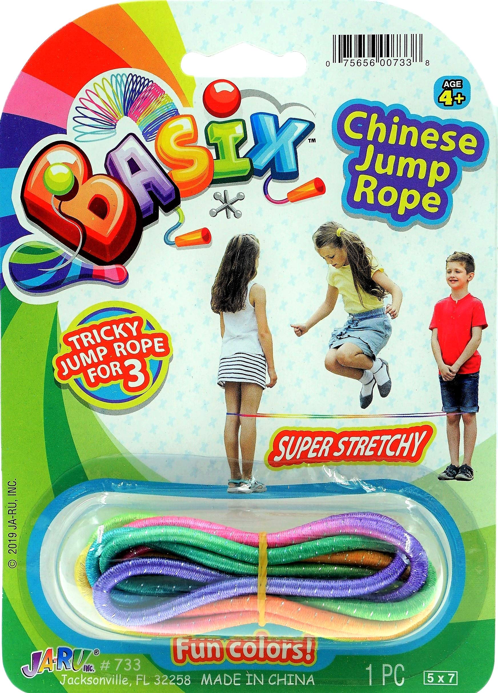 JA-RU Elastic Chinese Jump Rope Skip Toy (1 Pk) 733-1B