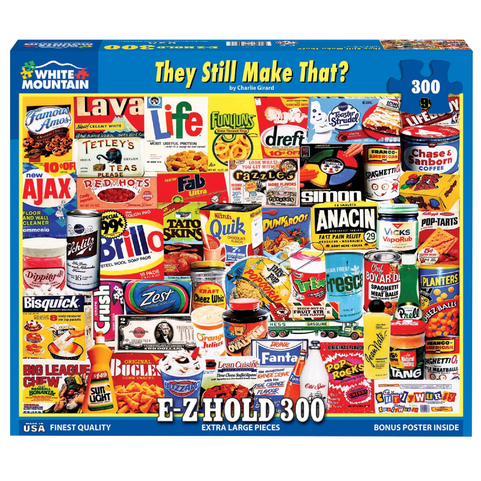 White Mountain 300 Piece Jigsaw Puzzle Funny Retro, They Still Make that?