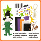 READY 2 LEARN Create Your Own Halloween Characters | Set of 4 | Halloween Crafts for Kids | DIY Party Favors, Ornaments, Magnets and Décor