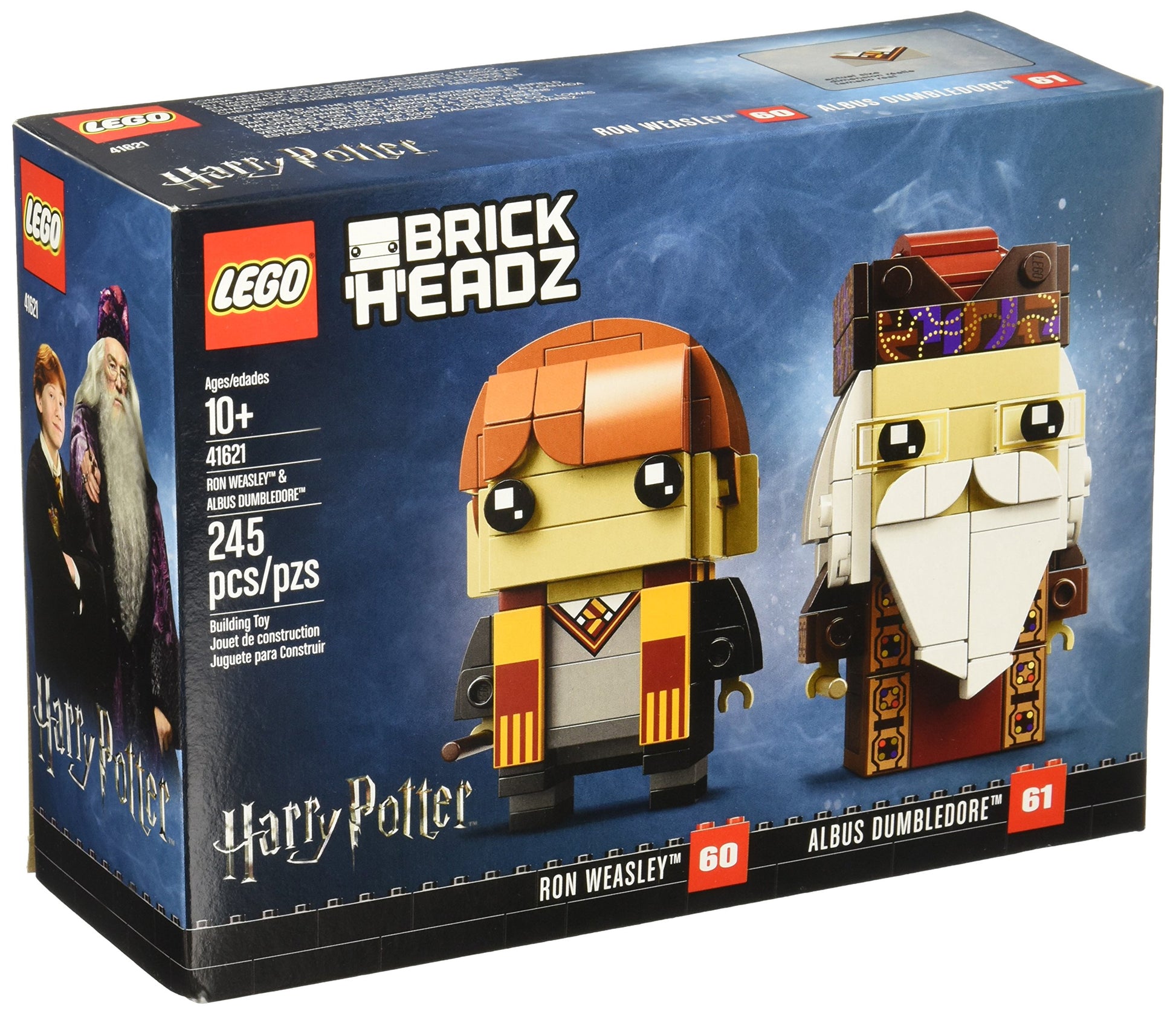 Limited Edition LEGO 41621 BrickHeadz Ron Weasley & Albus Dumbledore Building Kit 245 Piece
