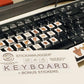"Diversity" Skin Tone ASL Sign Language Keyboard Stickers + Bonus Restickable Decals