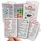 POKER WRANGLER Illustrated Poker Cheat Sheets. Set of 5 Poker Hand Ranking Cards and Texas Hold'em Cheat Sheet and Pocket Guide