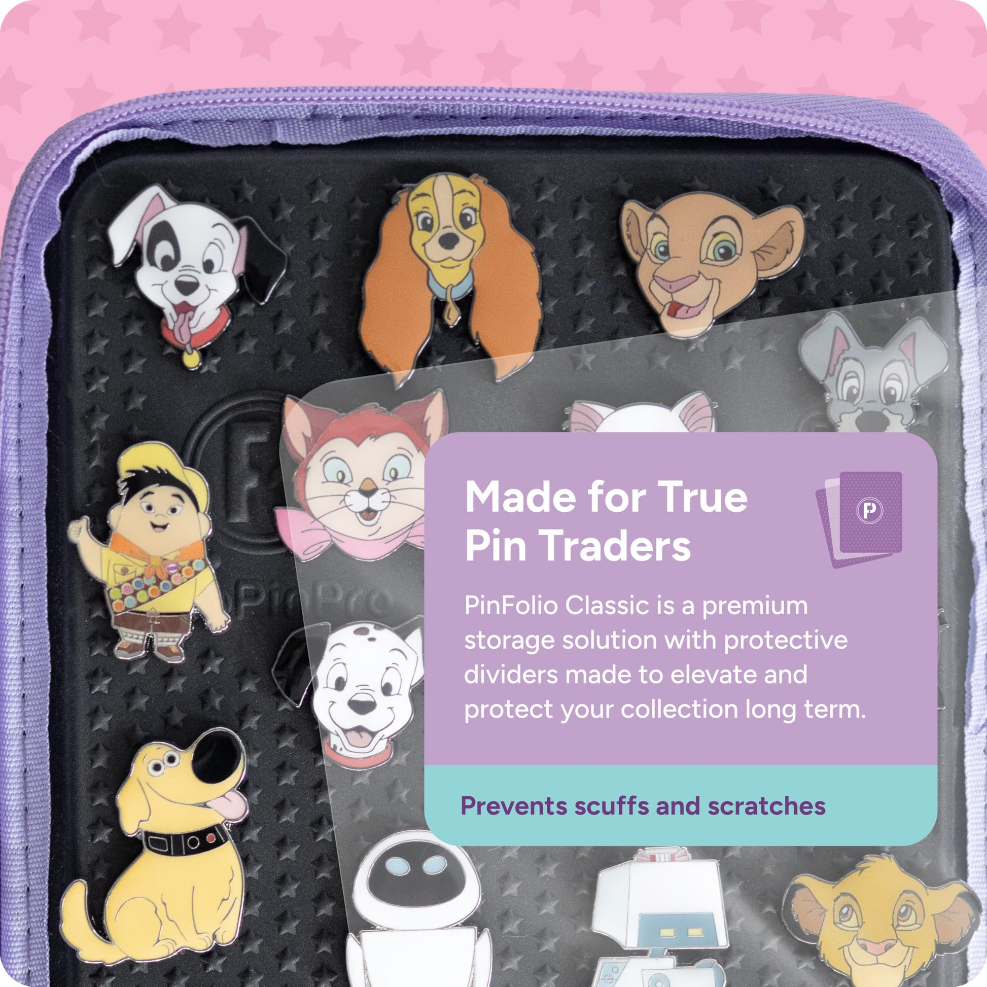 PinFolio Classic Pin Display Storage Book - Compact Pin Book for Disney Pins & Enamel Pins | Holds 60 1" Pins