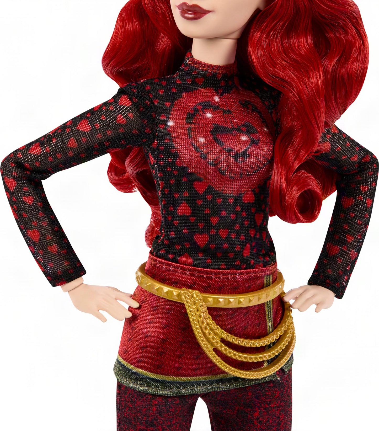 Mattel Disney Descendants: Wicked Wonderland Fashion Doll 2-Pack, Red & Max with Movie-Inspired Clothing, Cat Animal Friend & Pocketwatch Accessory