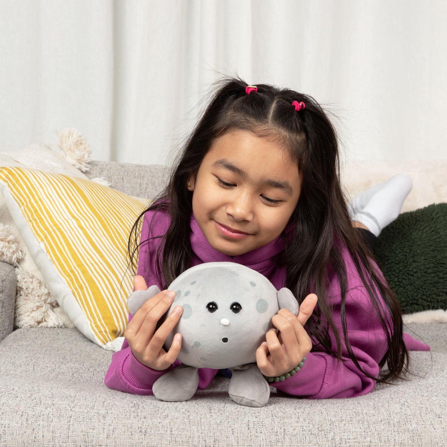 Celestial Buddies Moon Buddy | 8.5" Soft Stuffed Plush, Embroidered Features, Fun Planet Facts Tag for Kids - STEM Learning, Educational Gift