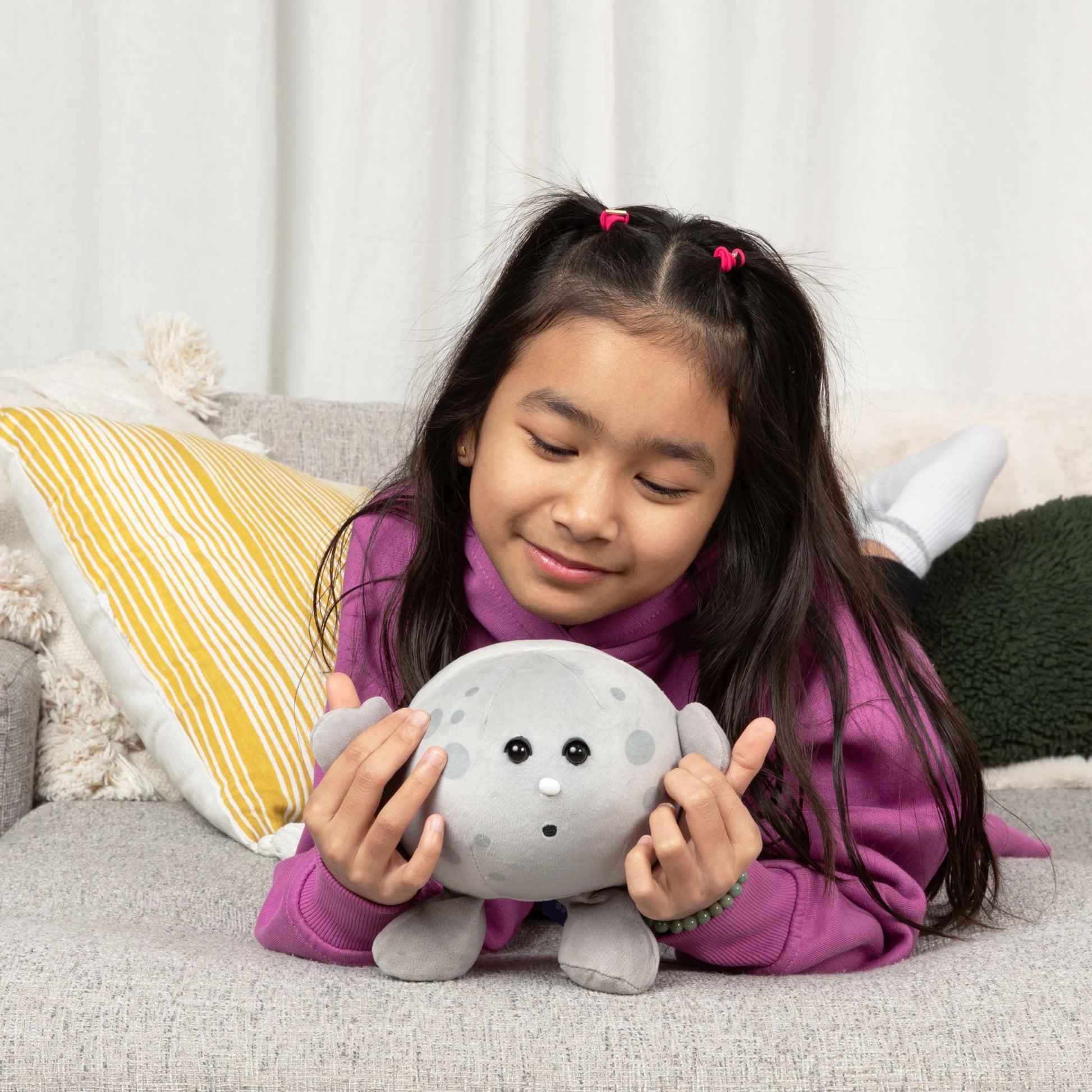 Celestial Buddies Moon Buddy | 8.5" Soft Stuffed Plush, Embroidered Features, Fun Planet Facts Tag for Kids - STEM Learning, Educational Gift