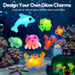 Klever Kits Glow-in-The-Dark Water Gel Kit, Magic Fairy Water Pets Toy Kit with 10 Gels(7 Glow-in-The-Dark Gels), 12 Molds, Preserving Bottle, DIY