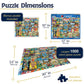 White Mountain 1000 Piece Jigsaw Puzzle Aloha State Collage, I Love Hawaii