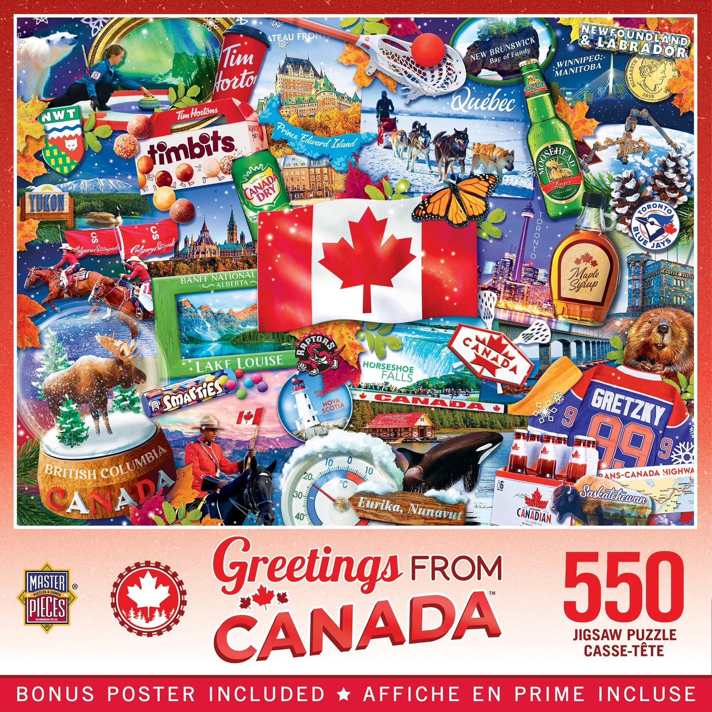 MasterPieces 550 Piece Jigsaw Puzzle for Adults and Family - Greetings from Canada - 18"x24"