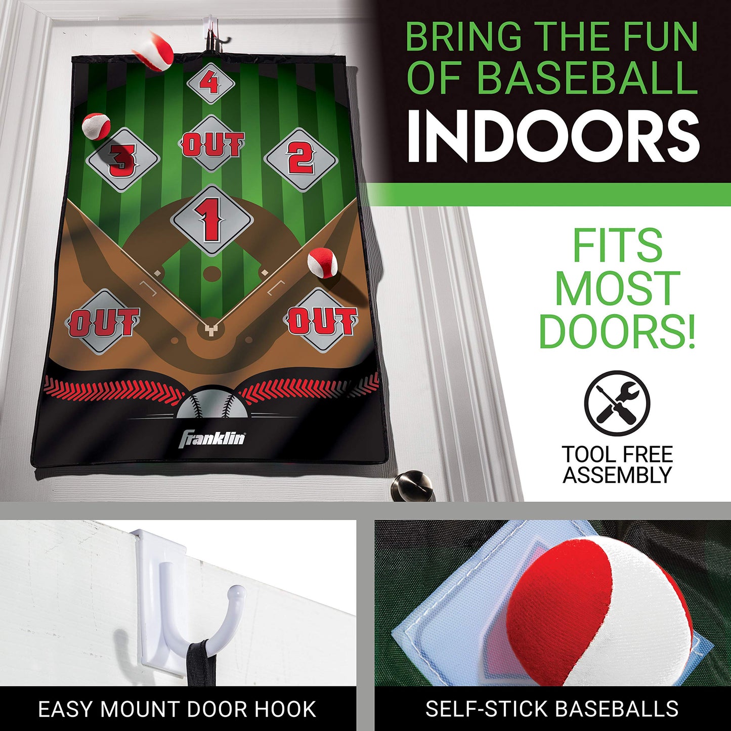Franklin Sports Baseball Target Toss Game - 46" x 25"