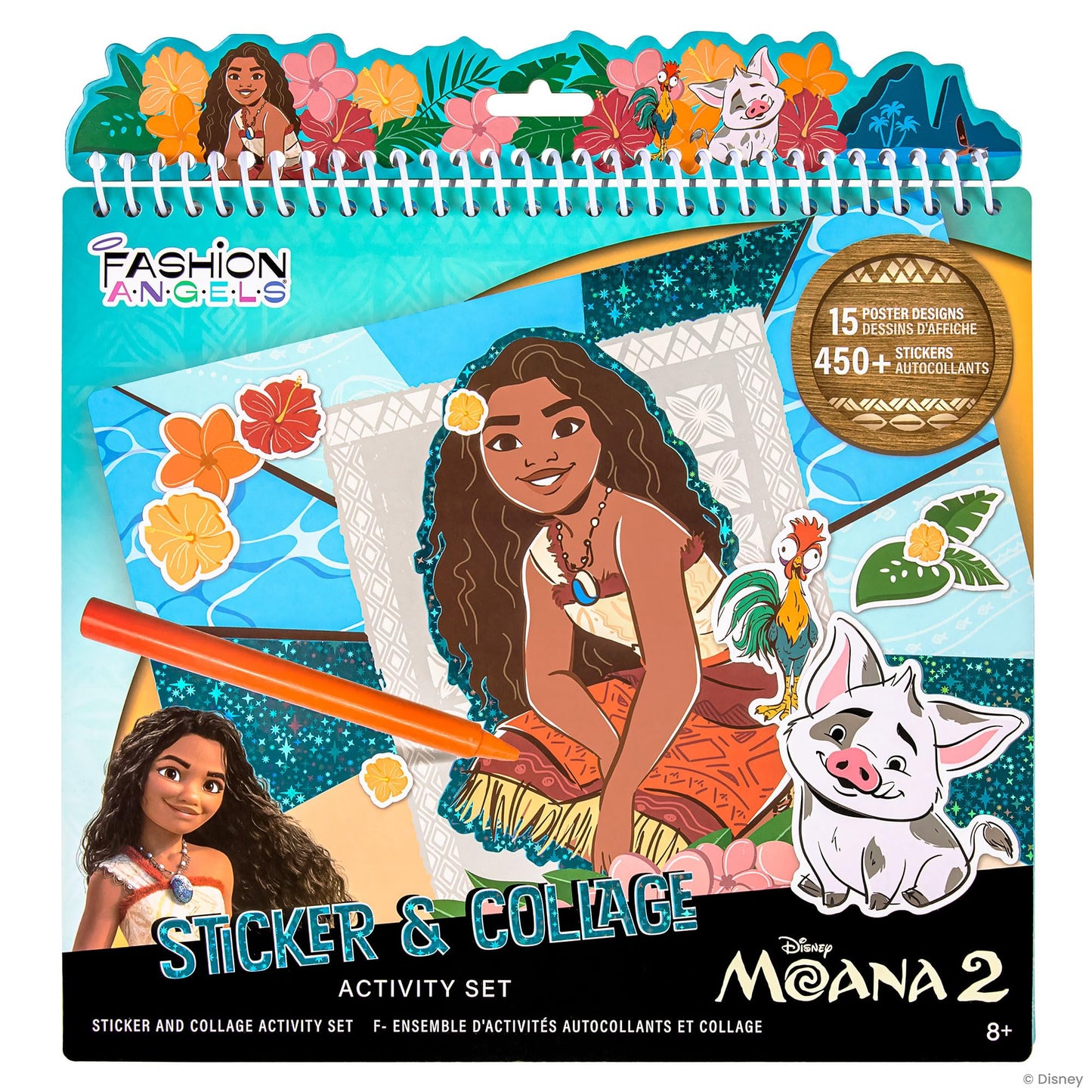 Fashion Angels Disney Moana 2 Sticker & Collage Activity Set