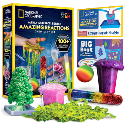 National Geographic Amazing Chemistry Set with 100+ Experiments Ages 8-12