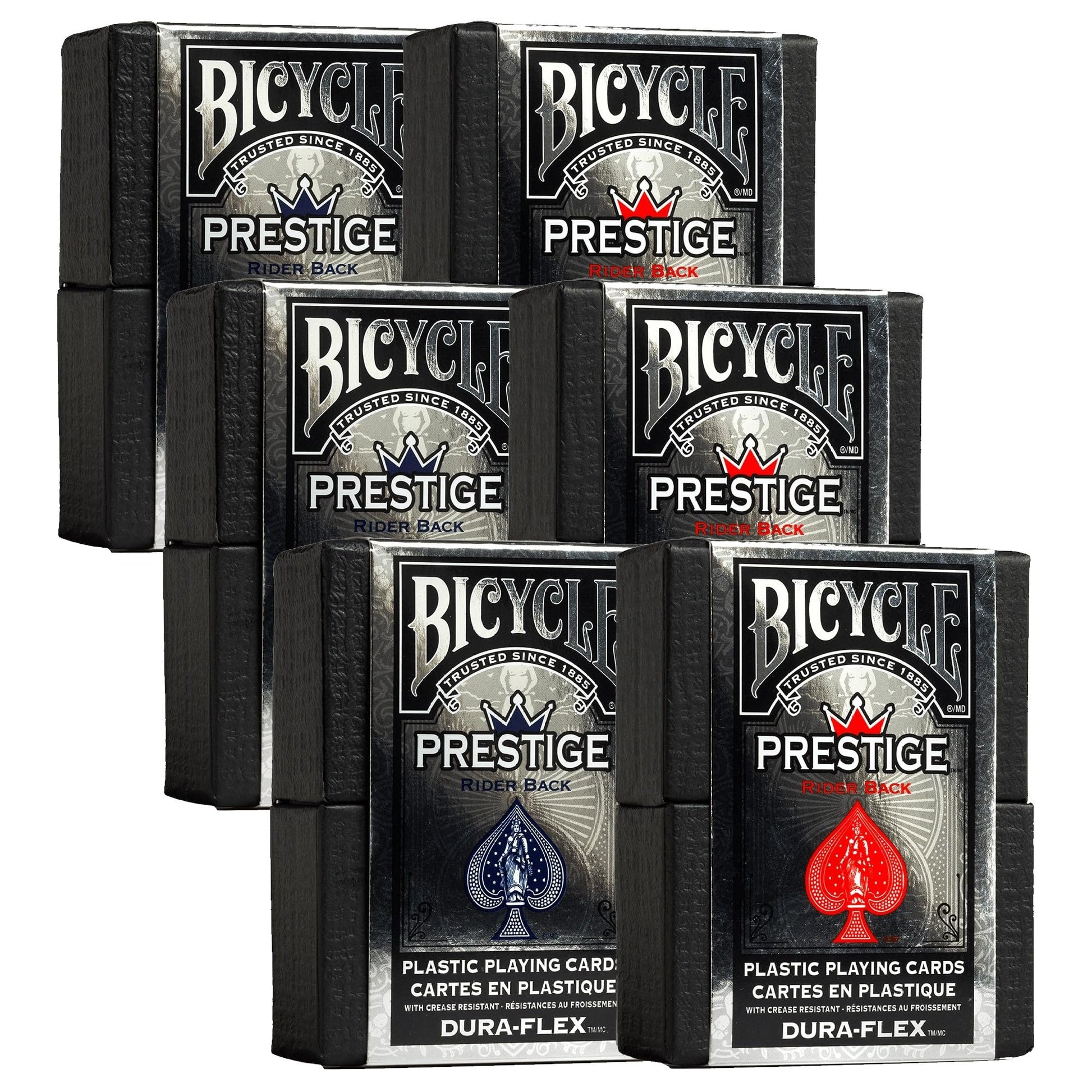 Bicycle Prestige Plastic Playing Cards Plastic Playing Cards (Pack of 6)