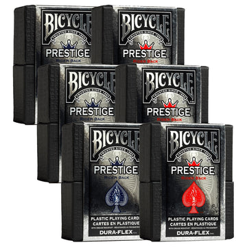 Bicycle Prestige Plastic Playing Cards Plastic Playing Cards (Pack of 6)
