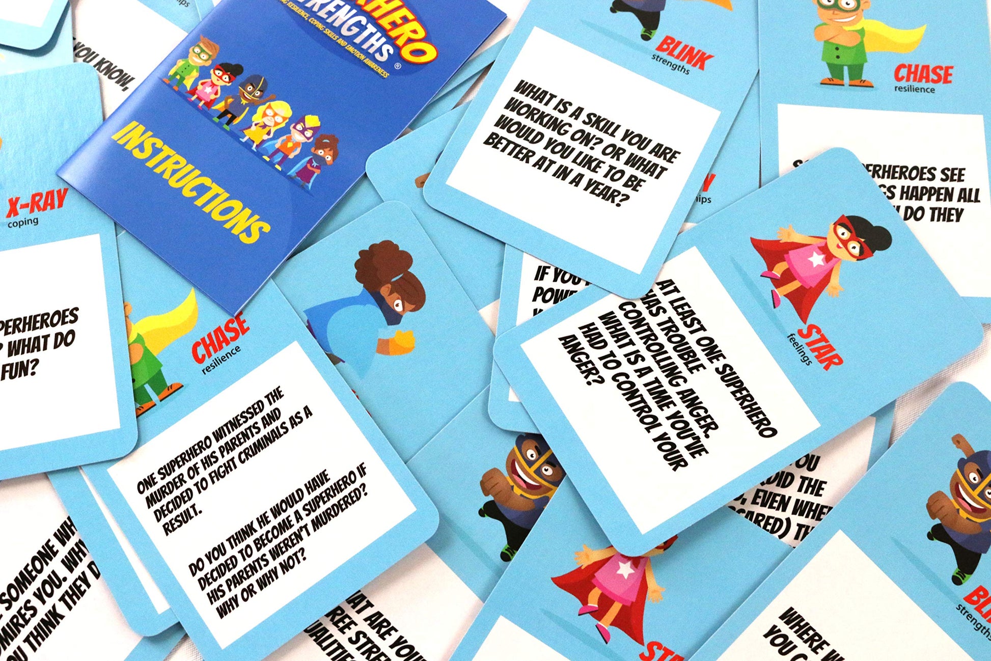 Superhero Strengths: Building Resilience, Coping Skills, and Emotion Awareness Card Game