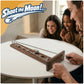 WE Games Shoot the Moon Game, Large 17.5 inch Size, Walnut Wood Stain, Retro Games for Adults, Classic Table Top Board Game