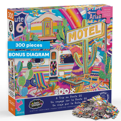 Ceaco - Trip on Route 66-300 Piece Jigsaw Puzzle for Adults