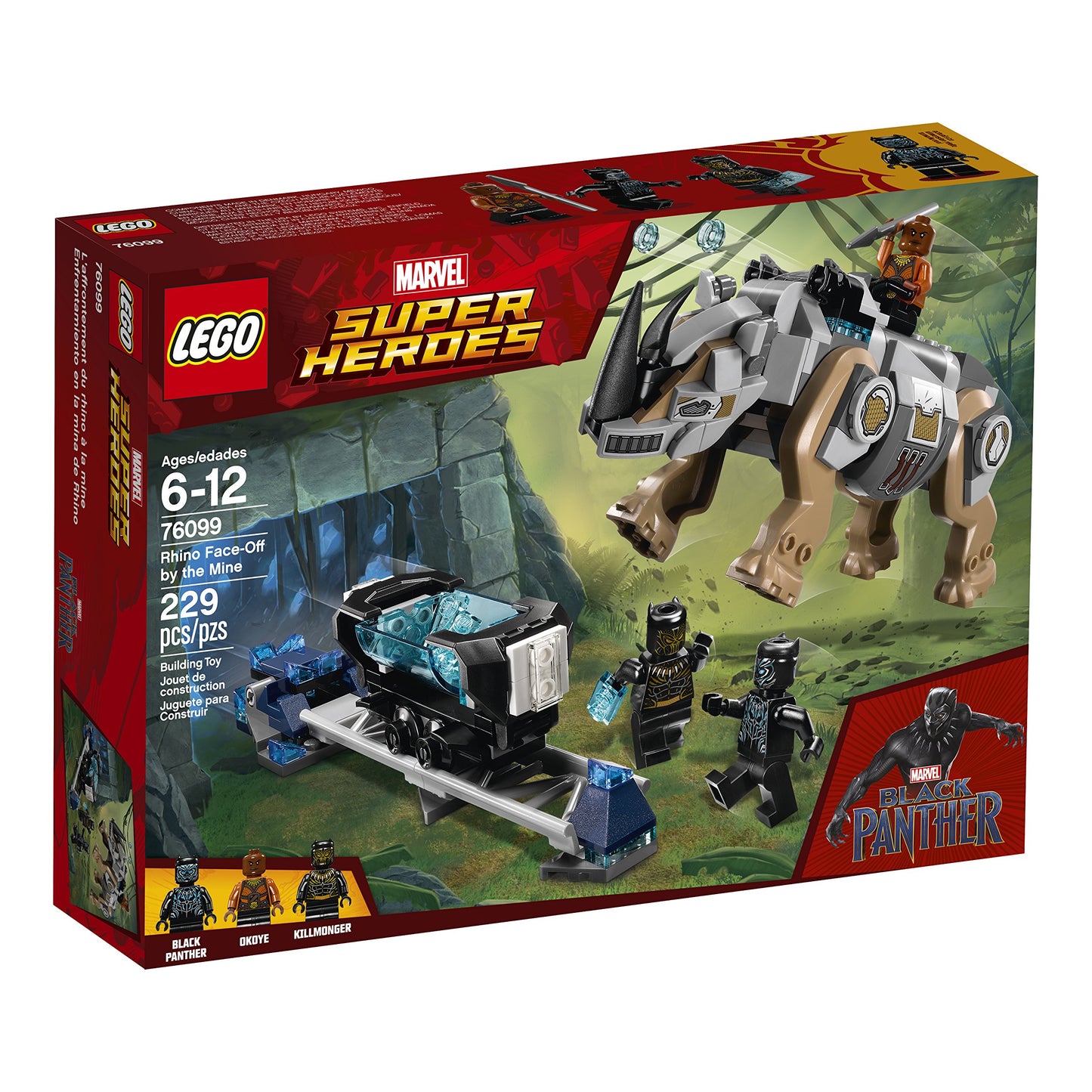 LEGO Marvel Super Heroes Rhino Face-Off by the Mine 76099 Building Kit (229 Piece)