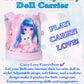 HappyVk Doll Carrier for Kids Baby Doll Carrier with Adjustable Straps Front & Back Carry Pretend Play Toy for Girls Cat Theme