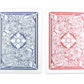 Copag *4-Color Faces* Legacy Design 100% Plastic Playing Cards, Poker Size (Standard) Jumbo Index Red/Blue Double Deck Set